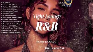 【60min】No.100｜AFL｜90s R&B Night Lounge🌙Slow Jams 67-76bpm｜Chill & Relax BGM🎧