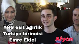 Yks Eşit Ağırlık Alanında Türkiye Birincisi Emre Ekici / Afyon