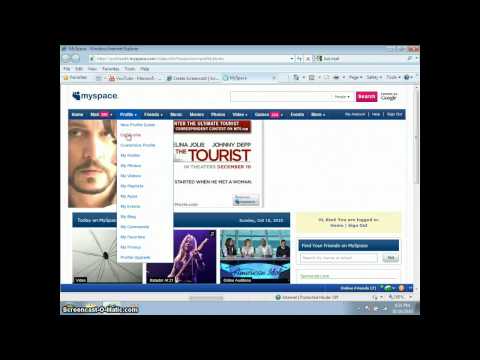 How to put background music on Myspace profile (THE EASY WAY)