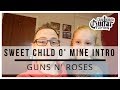 How to play Sweet Child O&#39; Mine Intro by Guns N&#39; Roses on guitar