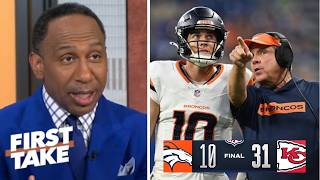 First Take Broncos Offense Is Dogsht Stephen A. Slams Bo Nix Sean Payton After Loss To Chiefs