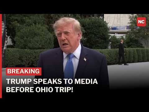 FULL: President Trump Addresses Media Before Departing White House For Ohio | News Central | AC1Z
