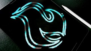 Neon Glow Animation In Procreate 5.2 | Glowing Animation Tutorial | Satisfying Art |  Art With A.
