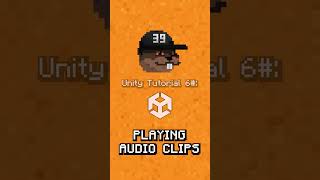How to add sounds in unity! 🔊 #tutorial #gamedev #indiegame #unity