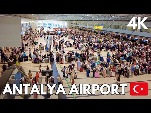 Very Busy Antalya Airport Tour 🇹🇷 4K | Arrivals, Shops, Restaurants, Duty Free