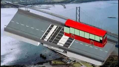 Forth Road Bridge main expansion joints - animation created in 2008