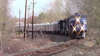 A Chase of the Final Circus Train w/ PAR 1 FP9A Leading! 4/17/2017