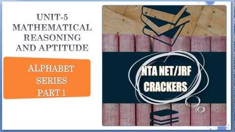 ALPHABET SERIES NTA NET JRF CRACKERS PAPER 1 part 1
