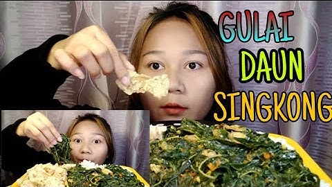 MUKBANG GULAI DAUN SINGKONG KULIT AYAM CRISPY | ASMR INDONESIA (NO TALKING)