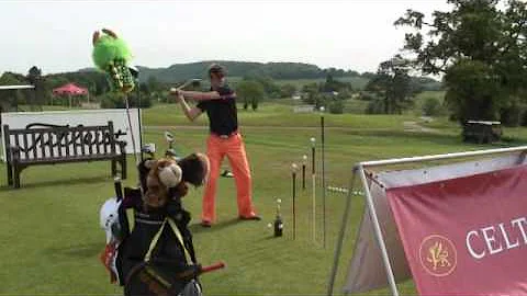 Golf Trick Shots at Wales Open by Kevin Carpenter
