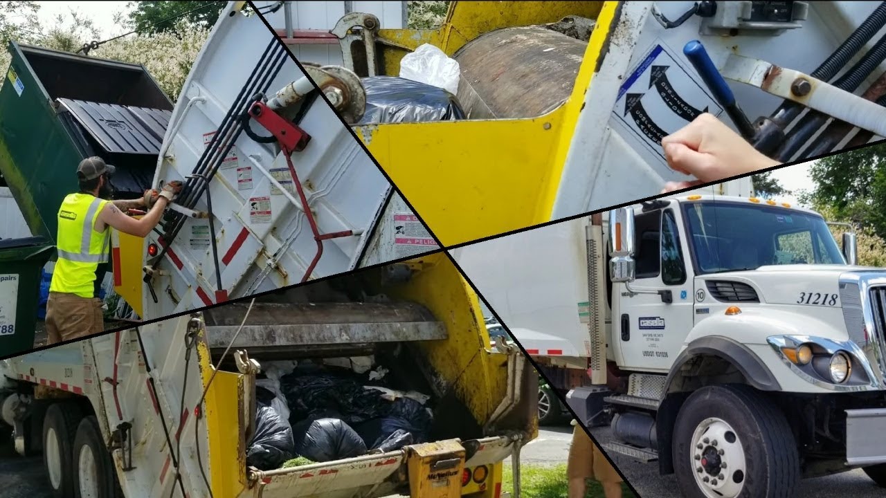 Casella Waste/ International WorkStar Mcneilus Rear Loader in Action ...
