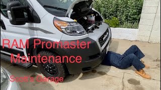 Scott's Garage  Winnebago/RAM Promaster, Routine Maintenance