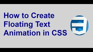 How to Create Floating Text Animation in CSS Step by Step Tutorial