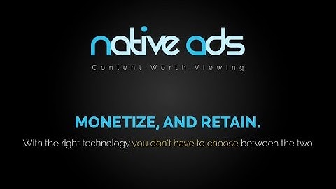 Welcome to Native Ads Publisher!