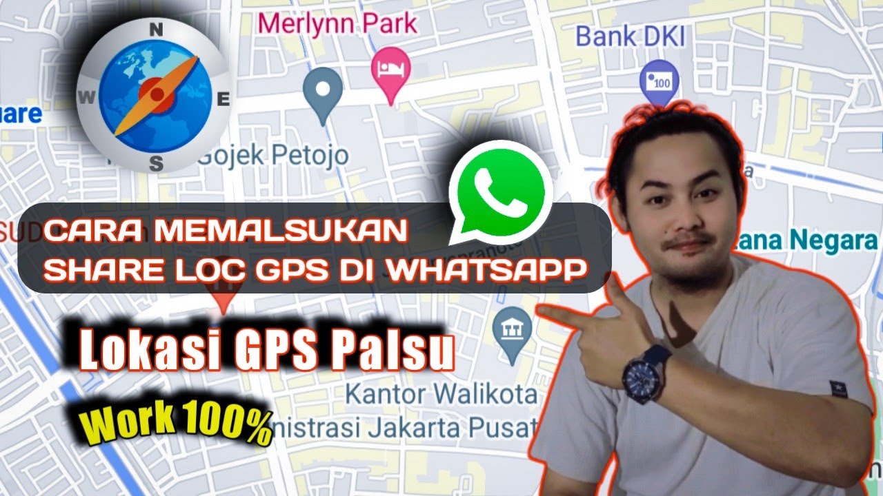 CARA MEMBUAT SHARE LOKASI PALSU DI WHATSAPP || FAKEGPS 