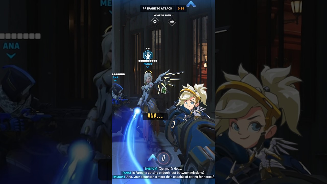 Ana, Mercy and Pharah interaction - Overwatch 2