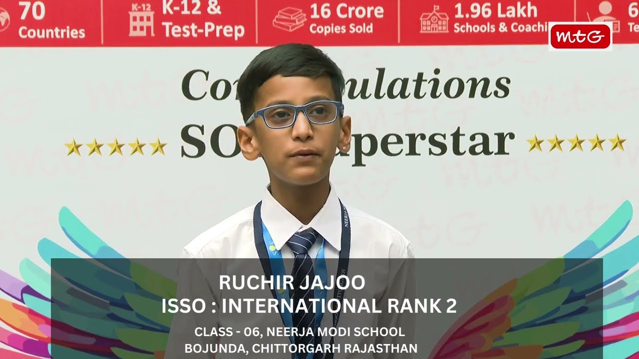 We're thrilled to hear how MTG books helped our SOF Olympiad Topper shine.