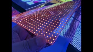 Adhesive soft film transparent bendable led display,P4,P4-8,P6,P8,P10,P16 factory vendor workshop screenshot 5