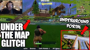 How To Get Under the Map in Fortnite Battle Royale! **INSANE UNDERGROUND GLITCH