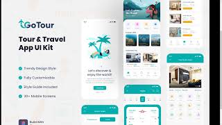GoTour - Tour and Travel App Figma UI Kit hotel booking screenshot 2