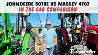 John Deere 5075E vs Massey Ferguson 4707  Cab Comparison