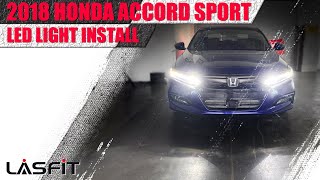 2018 Honda Accord Sport | How to install LED headlight high beam turn signal backup light bulbs