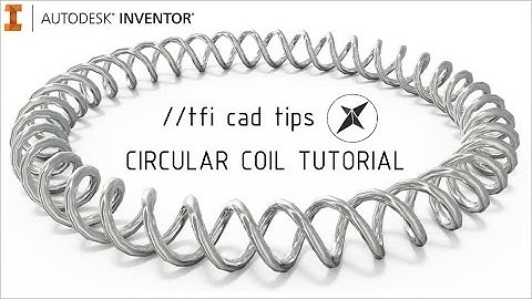 Circular coil/spring tutorial | Autodesk Inventor