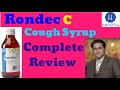 Rondec c syrup rondec cough syrup rondec c cough uses in urdu  hindi