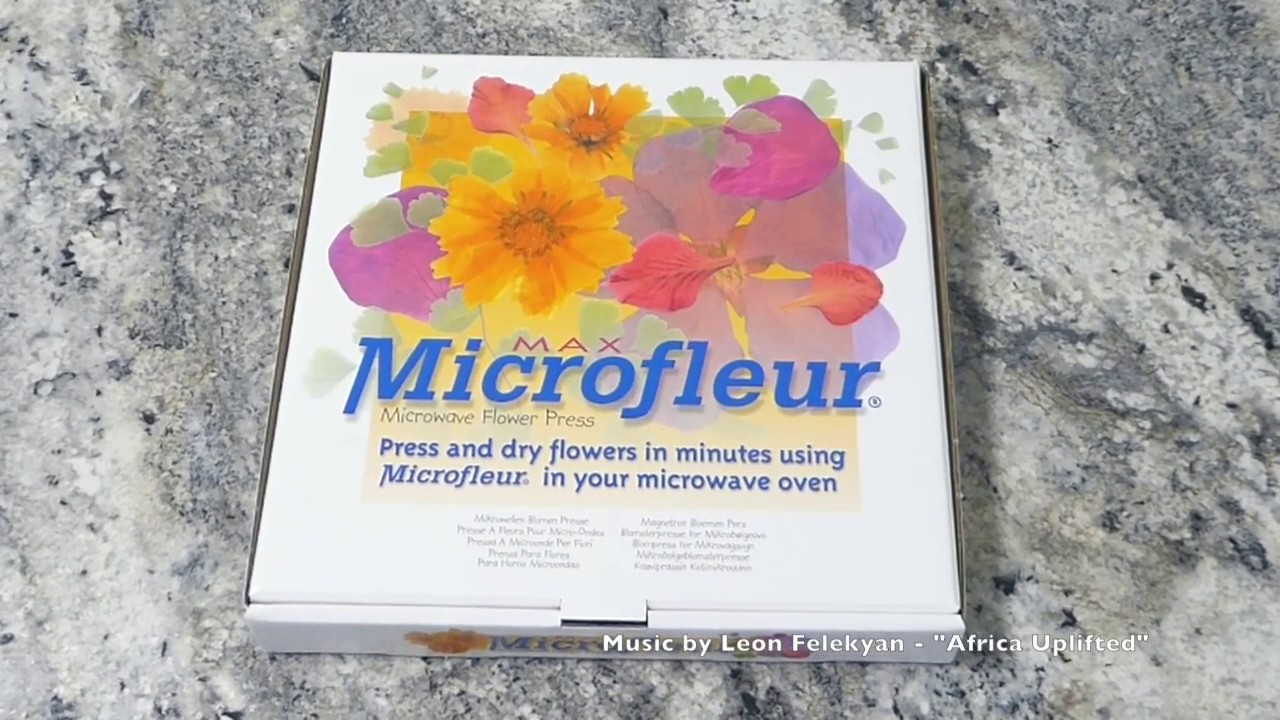 Instant Flower Press And Dry In Seconds With Using Microwave Oven Collectible... 