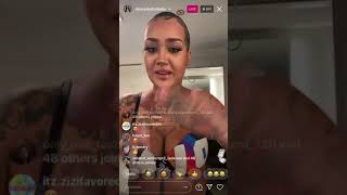 Donna From Black Ink Showcases Her New Hair Line On Insta Live January 28 2021😍We Feeling It