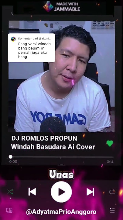 Lirik Lagu Dj Romlos Propun Cover Windah Basudara 🤓😱 #windahbasudaraaicover    #djromlospropun