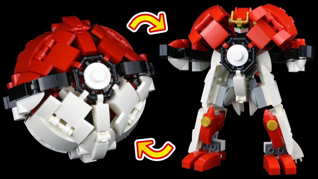 レゴ モンスターボール 変形ロボ作ってみた ポケモン Lego Pokemon Transforming Pokeball 昔のロボットアニメ Ac ロボ が好きな昭和 平成生まれが懐かしい作品 Youtube