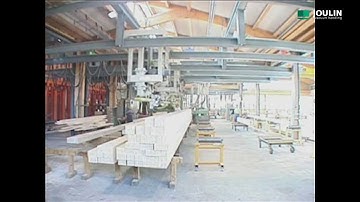 Outfeed a planer saw with 3 synchronized stackers
