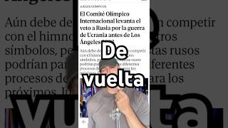Sin o con bandera? #rusia #olimpiadas #política #intereses #veto #guerra #ucrania #eeuu #comite