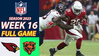 Arizona Cardinals Vs Chicago Bears FULL GAME Week 16 12\/24\/2023|NFL 2023 |