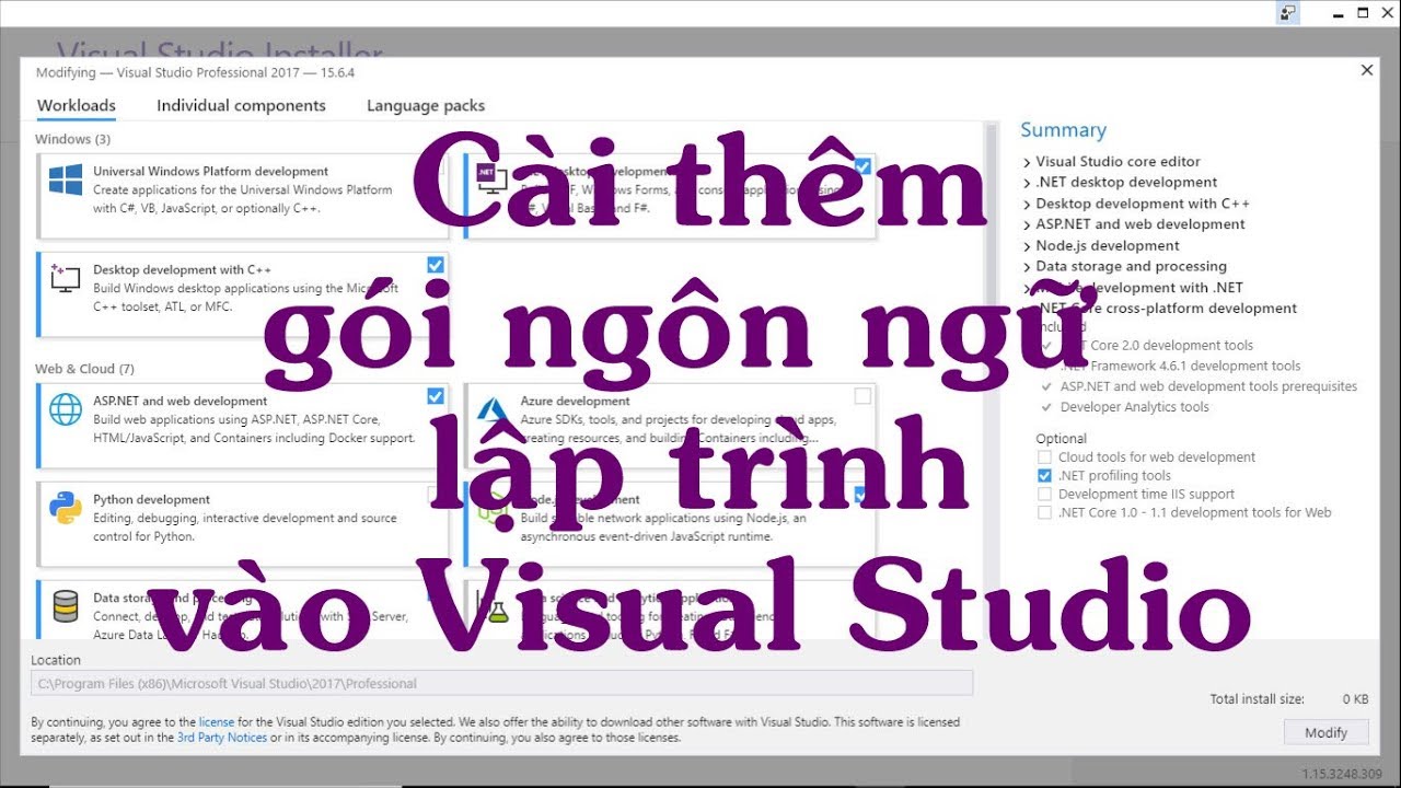 microsoft visual basic คือ  Update New  Visual Studio 2017: Hướng dẫn cài thêm các gói ngôn ngữ lập trình vào IDE