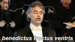 ANDREA BOCELLI AVE MARIA SCHUBERT  Lyrics + traduzione chords