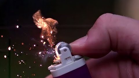 Amazing Lighter Show & Flint Explosion! | Slow Mo Lab