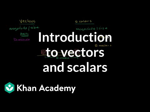 Intro to vectors & scalars | One-dimensional motion | Physics | Khan Academy