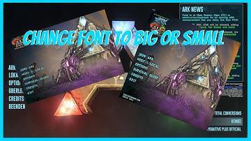 How to change the font in ark