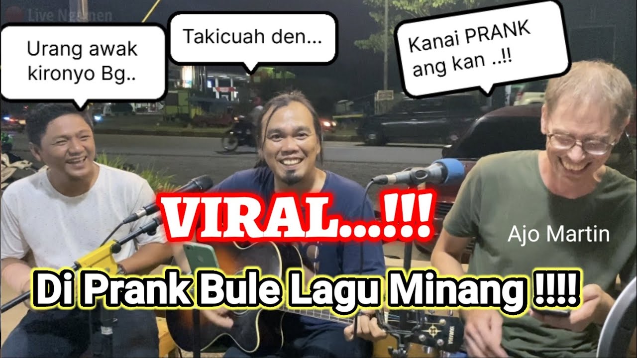 PRANK….!!! Viral Bule Lagu Minang - Rindu Bapusarokan - Semua pengujung Tepuk Tangan