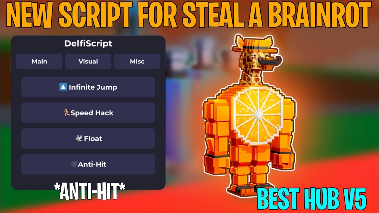 [💥NEW] Steal a Brainrot Best Script | INSTANT STEAL ANTI HIT FLY ...