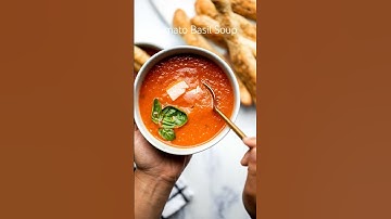 Tomato basil soup recipe #tomatosoup