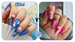 Stitch vs Barbie (Blue or Pink)