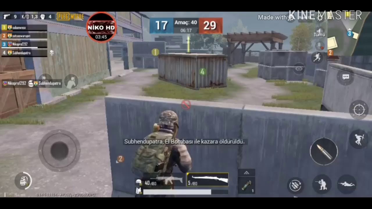 Pubg mobile -12 killnen birinci