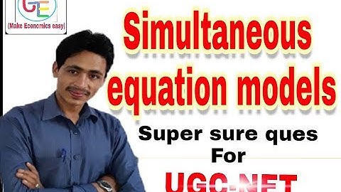 Simultaneous equation models (SEM) Econometrics