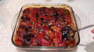 Fırında patlıcanlı sebze kızartması tarifi /چؤنيه دروست كردنى ته پسى له فرنى/طريقة عمل التبسي بالفرن