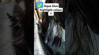 Brilliant Highlights For That Glamorous Look highlights aquablue glamourous haircolor