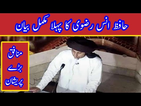 حافظ انس رضوی پہلا خطاب Hafiz Anas Rizvi First Address Tehreek E Labeek Pakistan Statement Of