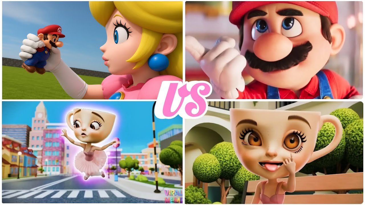 SUPER MARIO EXE🆚️BALLERINA CAPPUCINA ANIMATION (coffin dance cover)